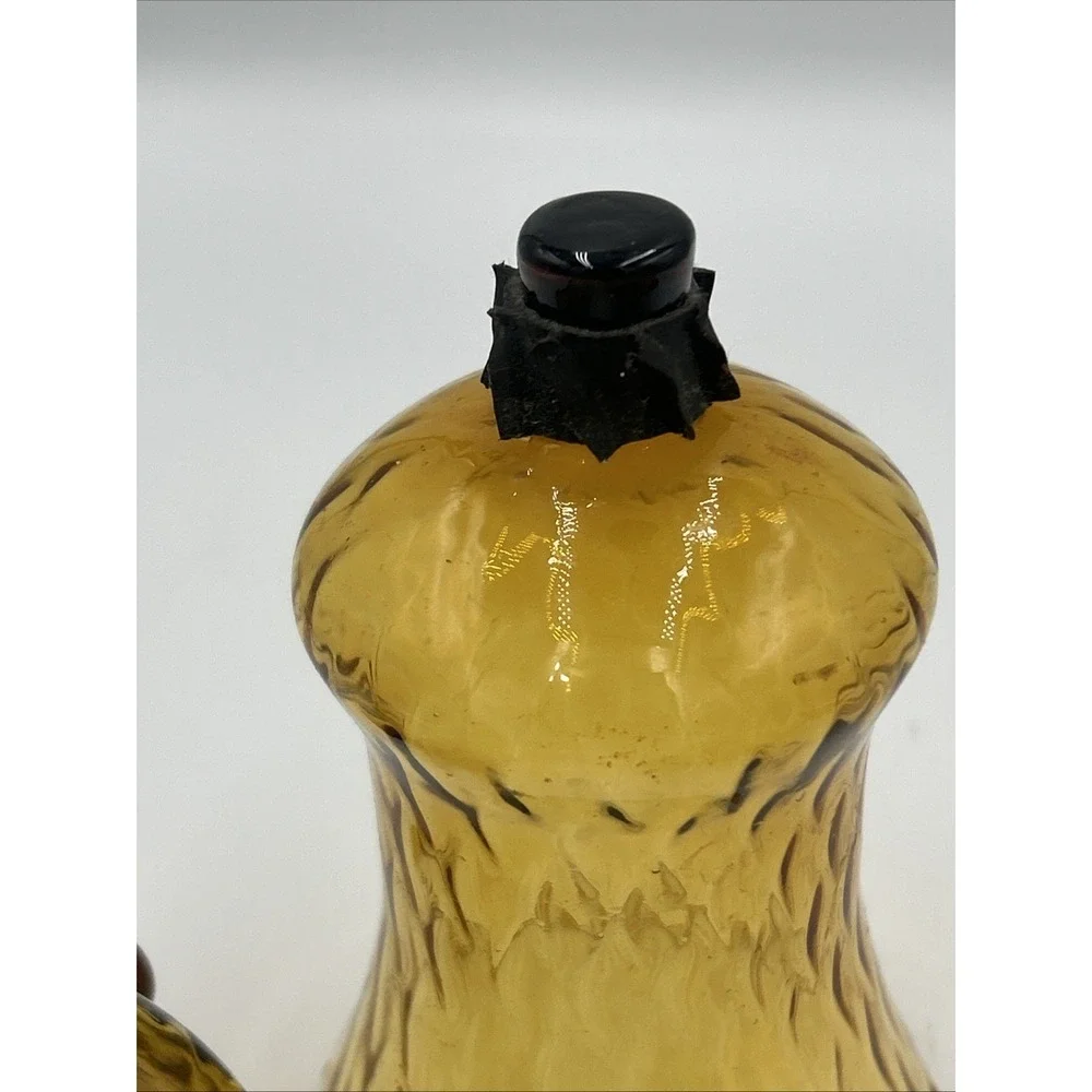 Set Of 4 Vintage Peg Votive Candle Holder Sconce Amber Glass Honeycomb HOMCO